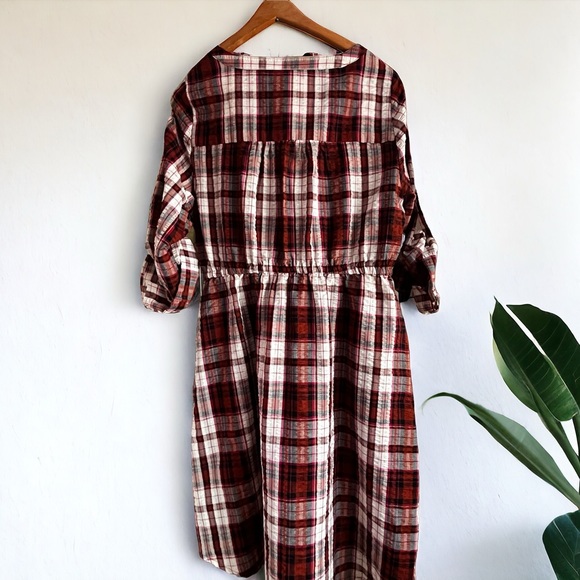 Torrid Plaid Dress , Size 00, m/l or 10 - Picture 2 of 5